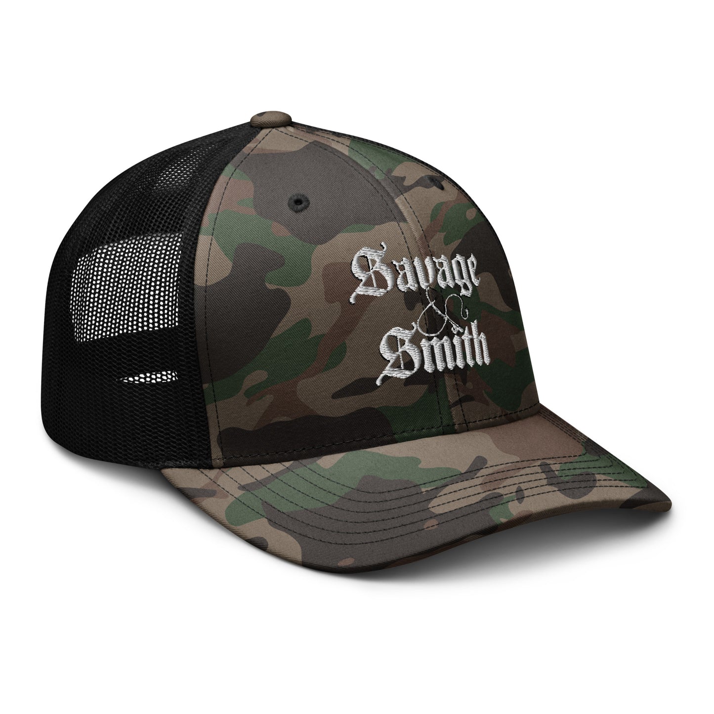 Camouflage trucker hat